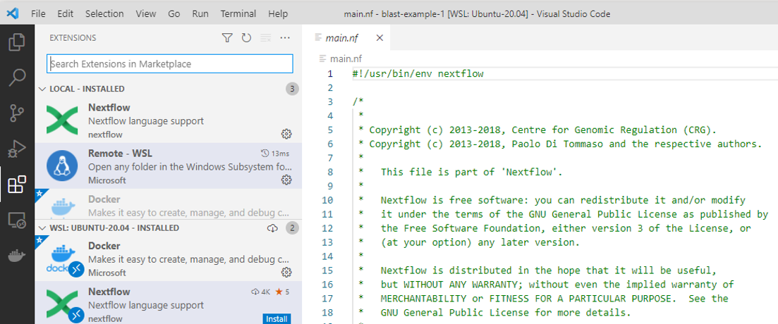 Local vs. Remote Extensions in VS Code